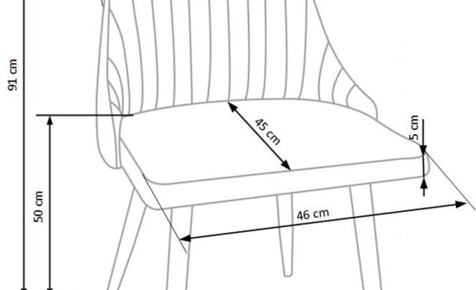 Krzesło CABRIO jasny popiel (1p=4szt) - 8