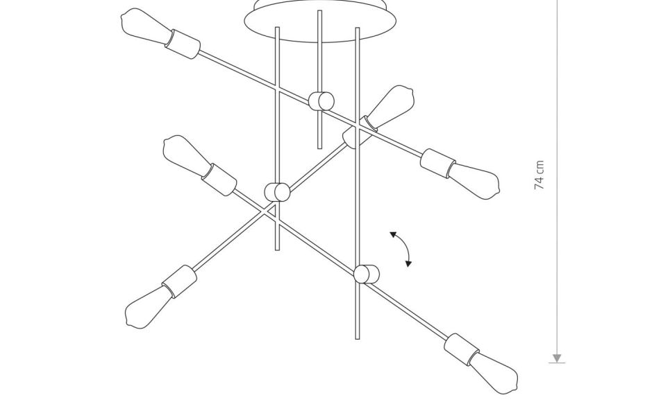 Lampa sufitowa AXIS VI sticks - 2