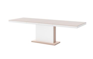 Stół rozkładany MODICA - Cappucino / Biały