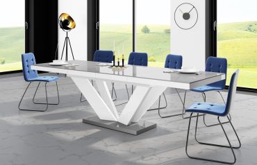 Stół rozkładany VIVA 2 160 - Szary / Biały