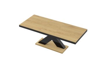 Stół rozkładany XENON 140 - Dąb słoneczny / Czarny