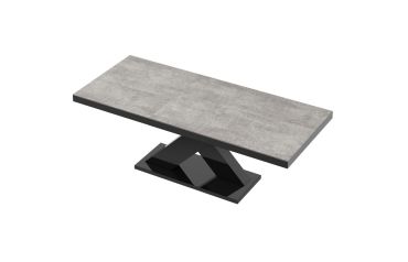 Stół rozkładany XENON 160 - Grey stone (Beton /Czarny)