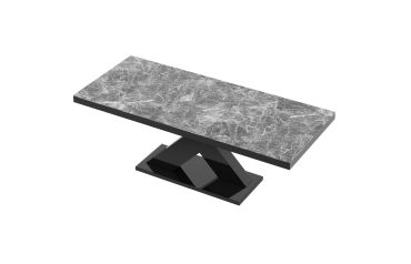 Stół rozkładany XENON 160 - Venatino dark (Marmur / Czarny)