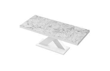 Stół rozkładany XENON 140 - Venatino white (Marmur / Biały)